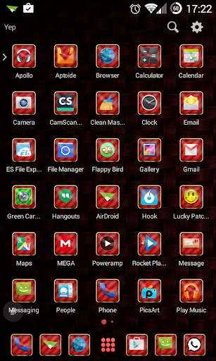 TSF Shell Theme Red Carbon HD