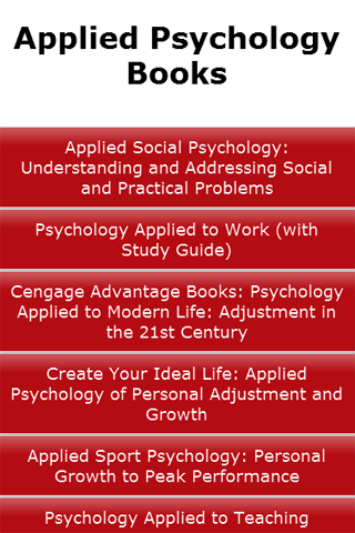 Applied Psychology Books