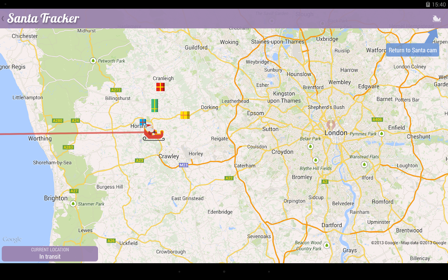 Google Santa Tracker - screenshot