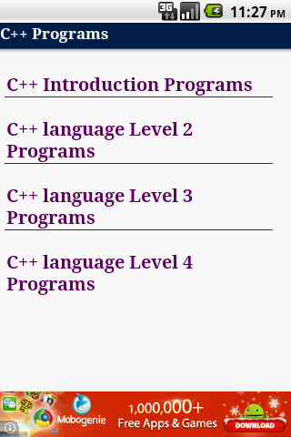 Cpp Programs Tutorial