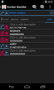 Number Blacklist