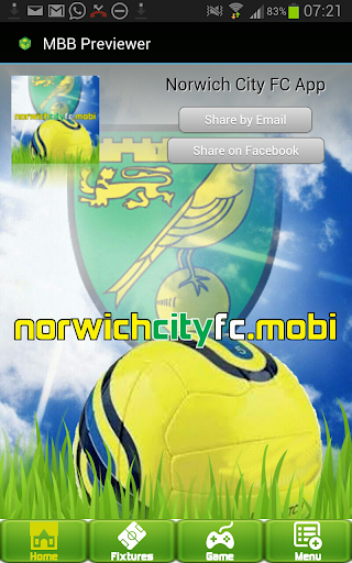 Norwich City FC Mobi