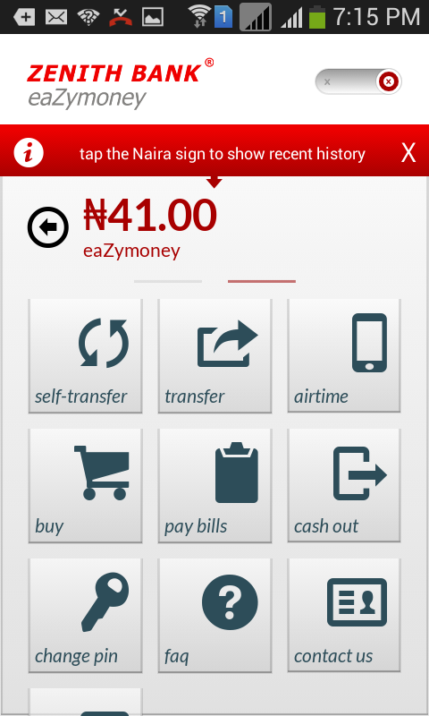 code for mobile transfer for zenith bank