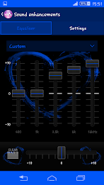 Hearts Blue Theme For Xperia poster 6