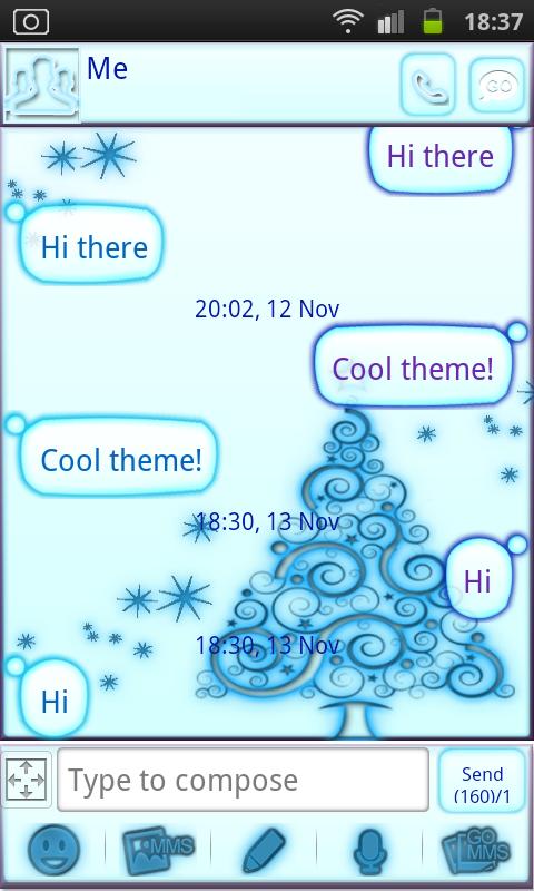 Kawaii Christmas Go Sms Proのおすすめ画像1