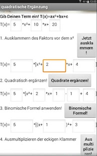 Quadratische Ergänzung Extremw Screenshots 1