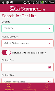 Rent a car - Carscanner.com.tr Screenshots 1