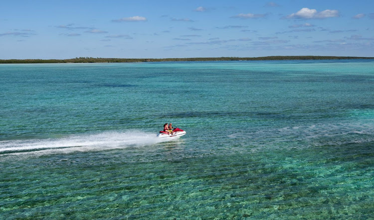 Take a jetski out for your own private tour of CocoCay in the Bahamas.