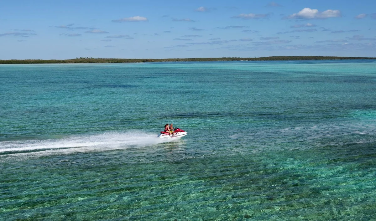 jetski-in-Coco-Cay - Take a jetski out for your own private tour of CocoCay in the Bahamas.