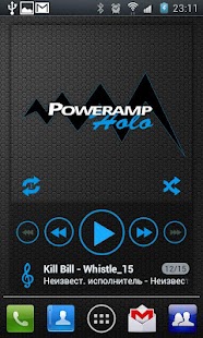 PowerAMP Holo Widget - screenshot thumbnail