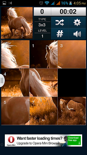 Horses Sliding Puzzle