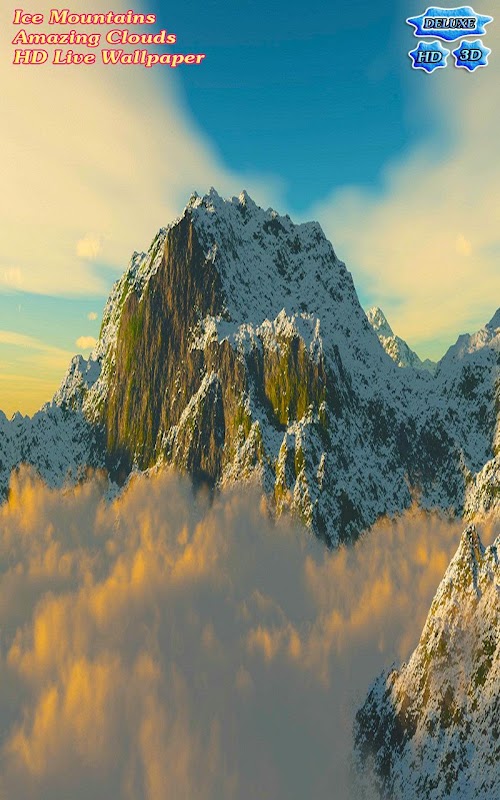 Android application Ice Mountains Amazing Clouds screenshort