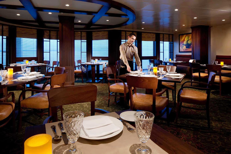 Giovanni's Table, on deck 6 of Rhapsody of the Seas, is a popular Italian trattoria serving family-style dishes for lunch and dinner. Reservations are recommended.