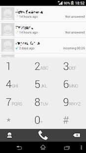 exDialer KitKat Gray theme