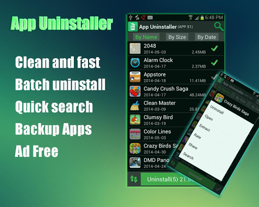 App Uninstaller and App Backup