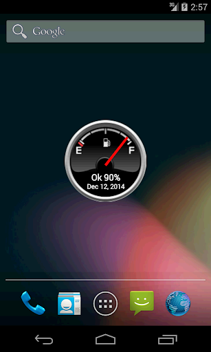 Battery Level Petrol Gauge