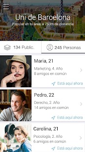 Captura de pantalla de la aplicacion Android Roundhere