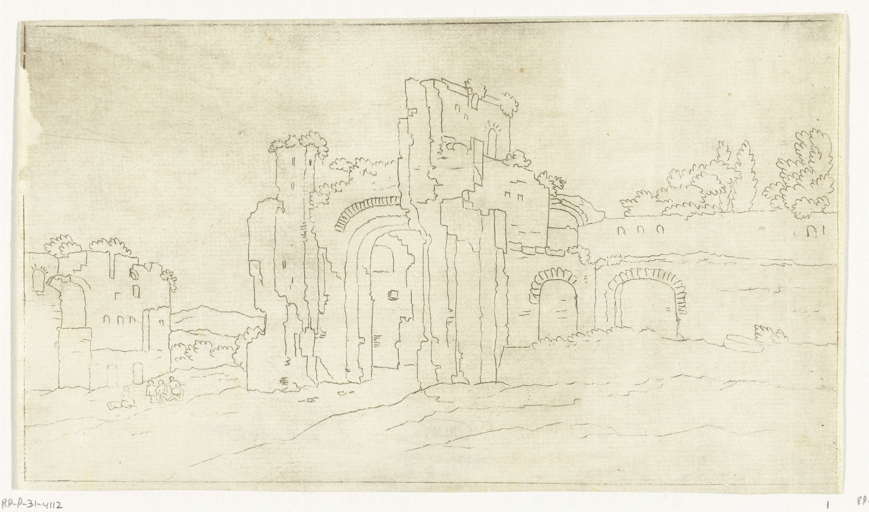 Ruïnes van de grote zaal van de Thermen van Caracalla, Rome
