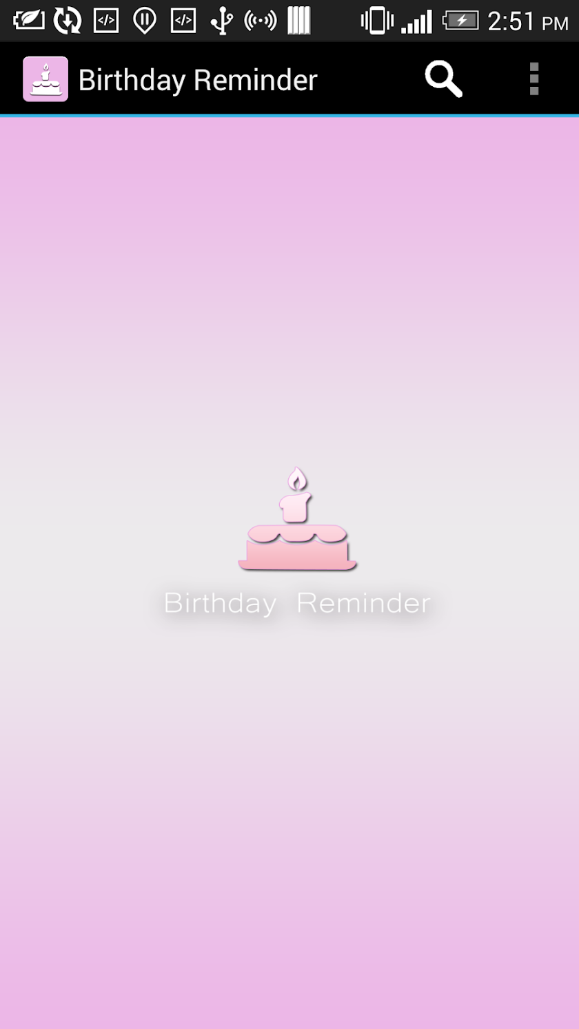BirthdayReminder Screen 1