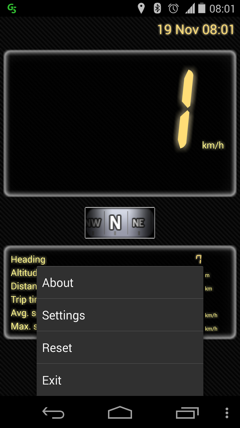 GPS Speedometer Screen 3