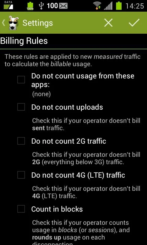 3G Watchdog Pro - Data Usage - screenshot