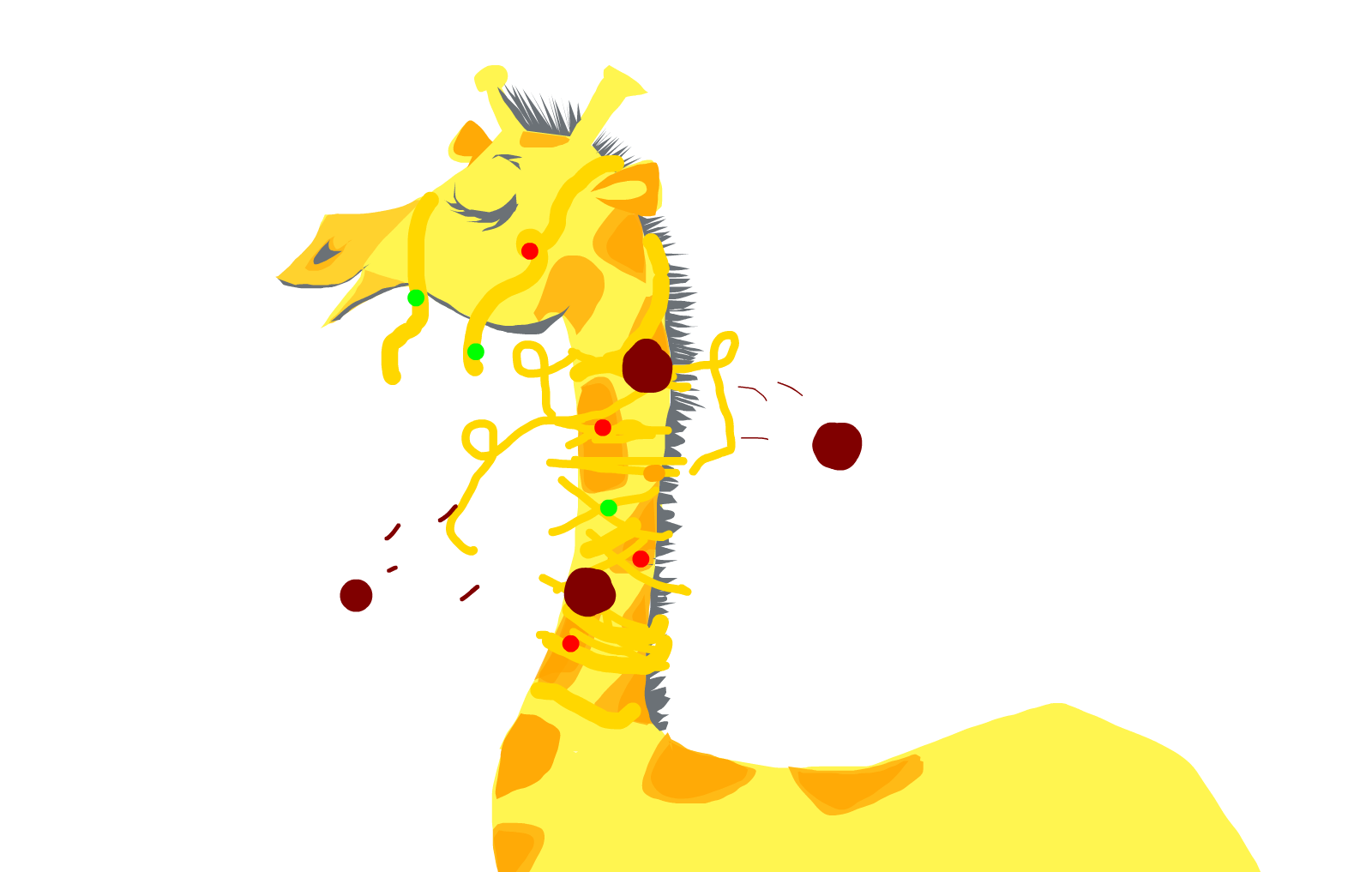Daily Challenge #2. Give the Giraffe a Scarf ....spaghetti version :P
