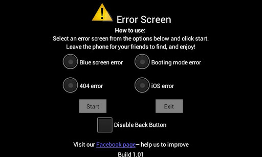 Error Screen Full
