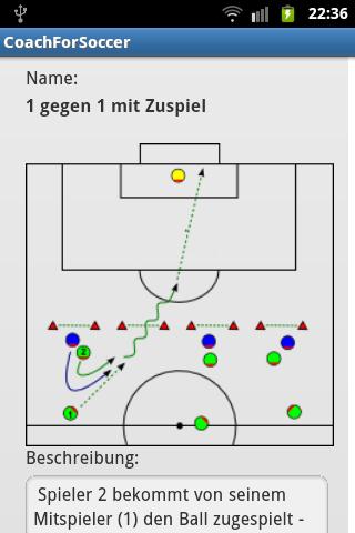 Fussball Trainer App Screen 3