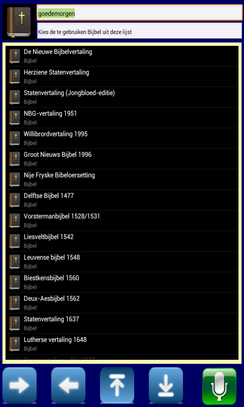 Android application TALKING BIBLE (new!) screenshort