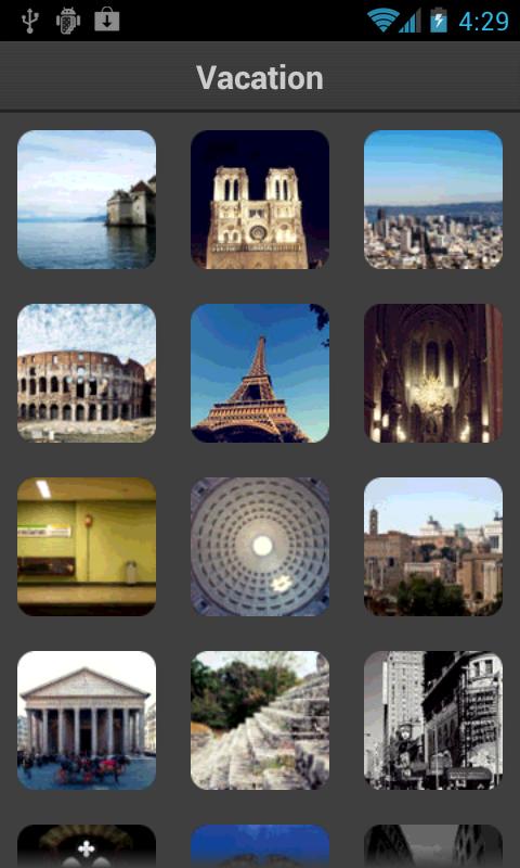 Android application WD Photos screenshort