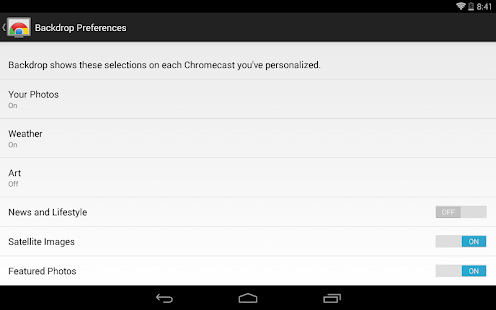 Chromecast - screenshot thumbnail