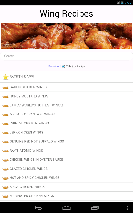 Free Chicken Wing Recipes - Android Apps on Google Play