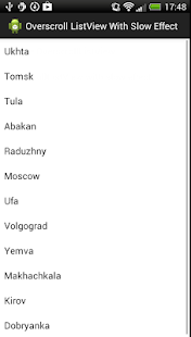Overscroll Listview Demo