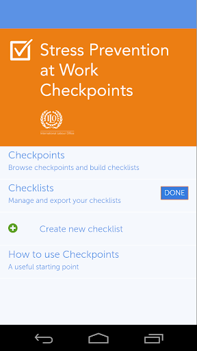 ILO Stress Checkpoints