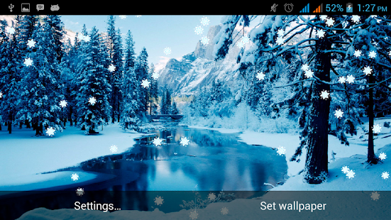 Free Download Winter Snowfall Live Wallpaper APK for Android