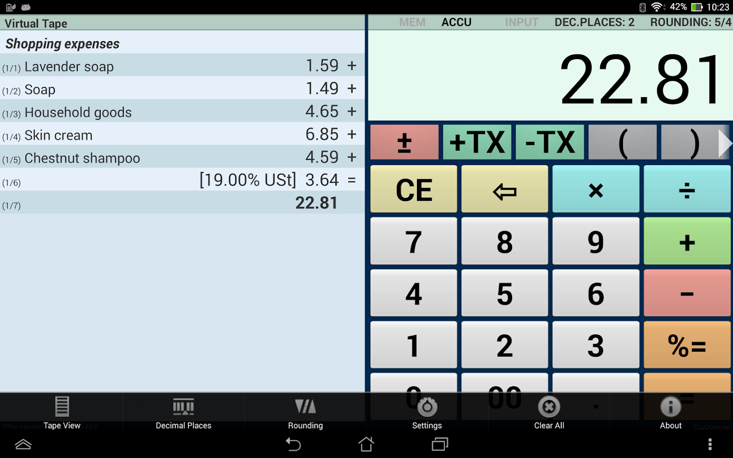 Office Calculator Pro - screenshot