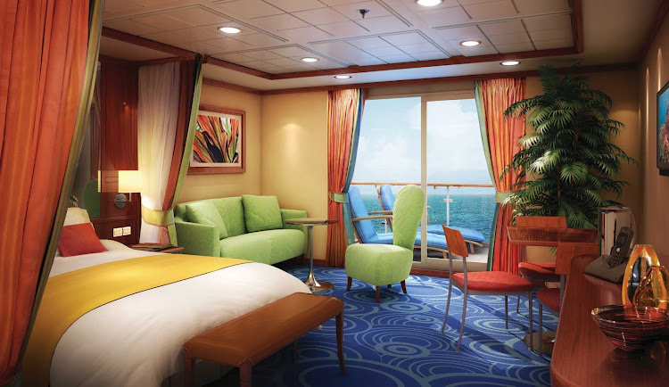 The Penthouses aboard Norwegian Dawn have large balconies and can accommodate up to four guests. Butler and concierge services are also included.