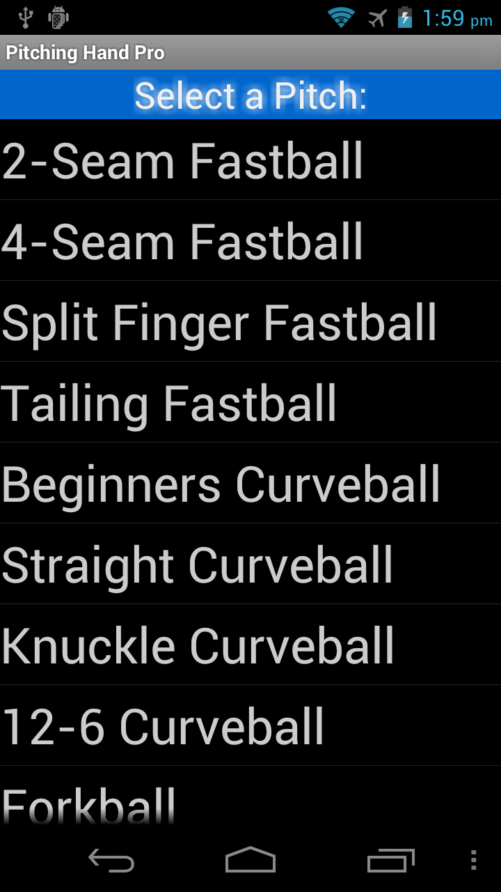 Pitching Hand Pro Screen 3
