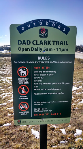 Dad Clark Trail Entrance