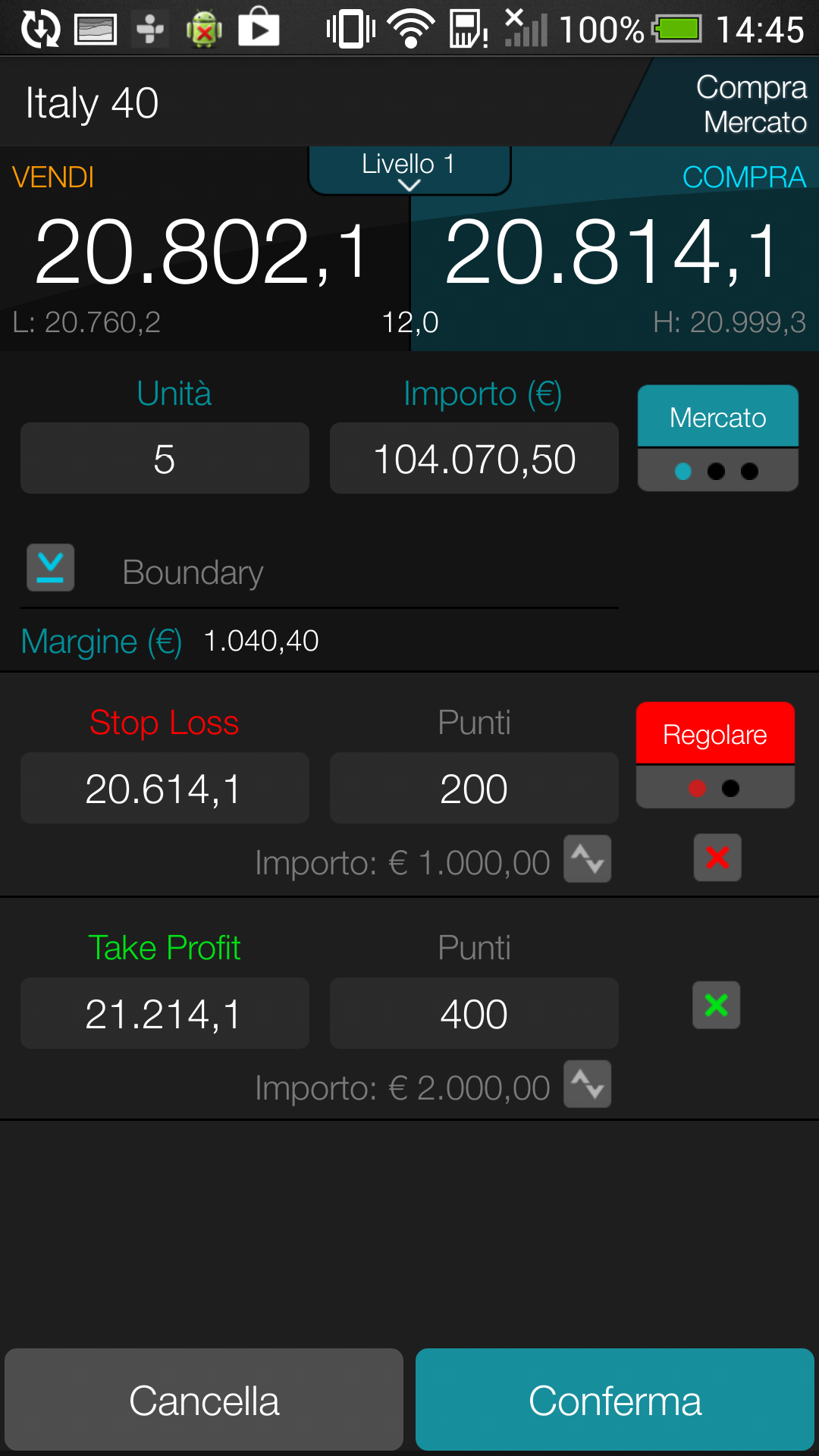 Android application CMC: Trading App screenshort