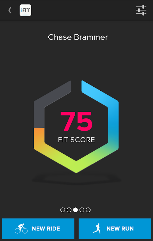 Android application iFit Outside screenshort