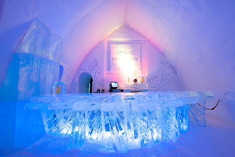 Cool! Hotel de Glace, or the Ice Hotel, in Quebec City.