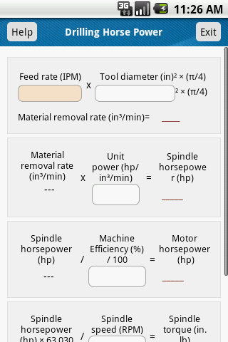 Drilling Horsepower Calculator
