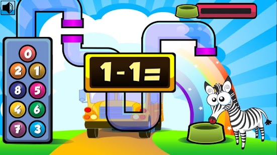 Zebra Kid Game Simple Math Screenshots 1