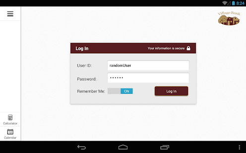 Village Bank Mobile for Tablet Screenshots 1