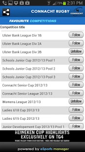Connacht Domestic Rugby Screenshots 5