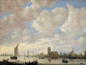 RIJKS: Jeronymus van Diest (II): View of the Merwede off Dordrecht 1660