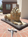 Golden Lion Statue