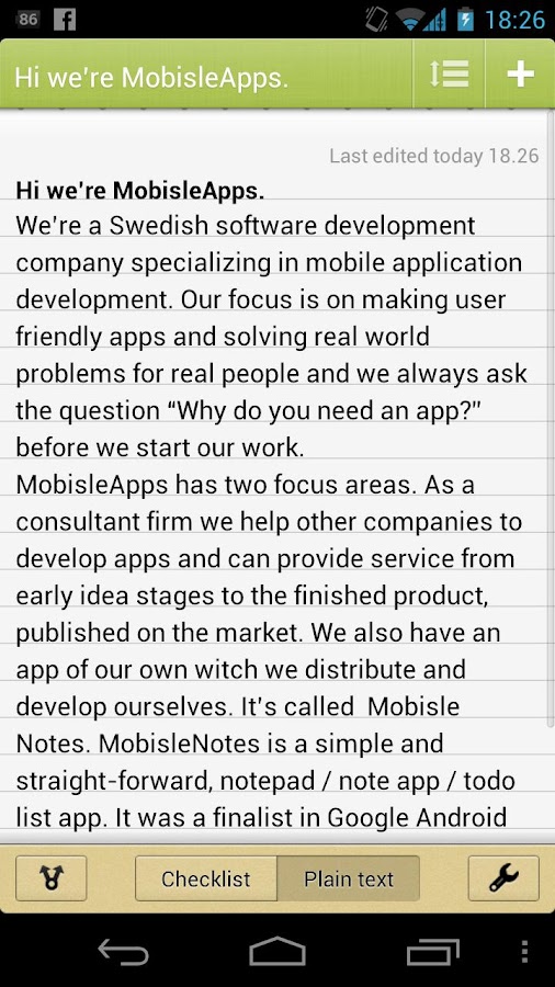 MobisleNotes Android