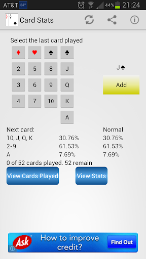 【免費娛樂App】Card Game Probability-APP點子